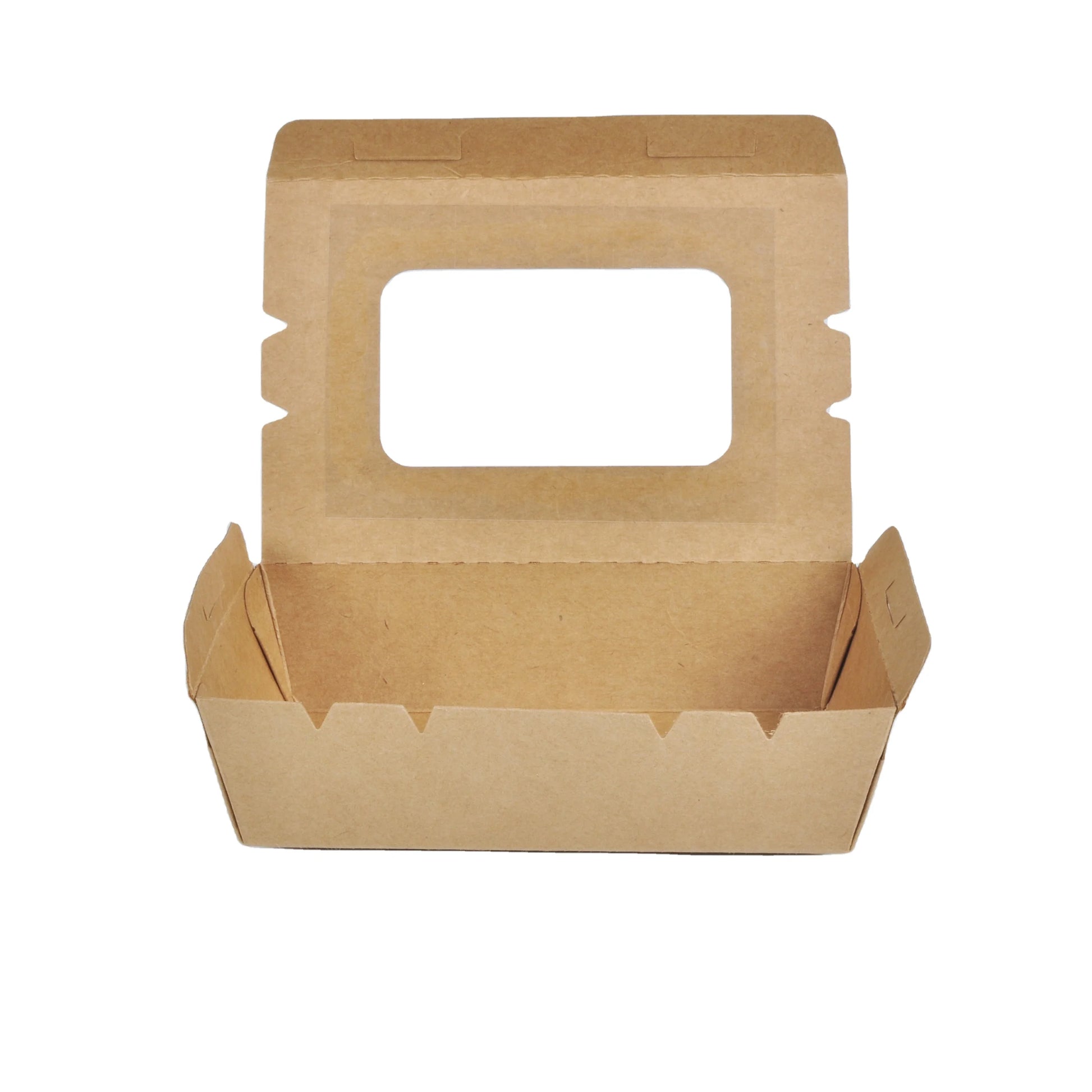 Senang 1200 Custom Logo Eco-friendly Disposable Kraft Paper Boxes Matt Lamination for Fried Chicken Fried Rice Noodle Takeawa