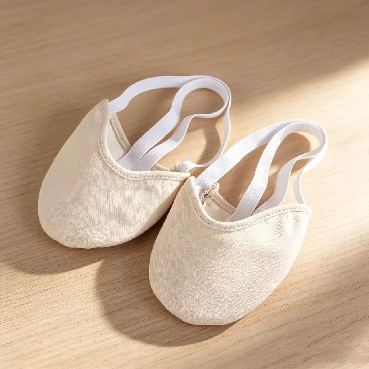 High Quality Professional Soft Rhythmic Gymnastics Toe Shoes for Girls Soft Ballet Style With Cotton Lining