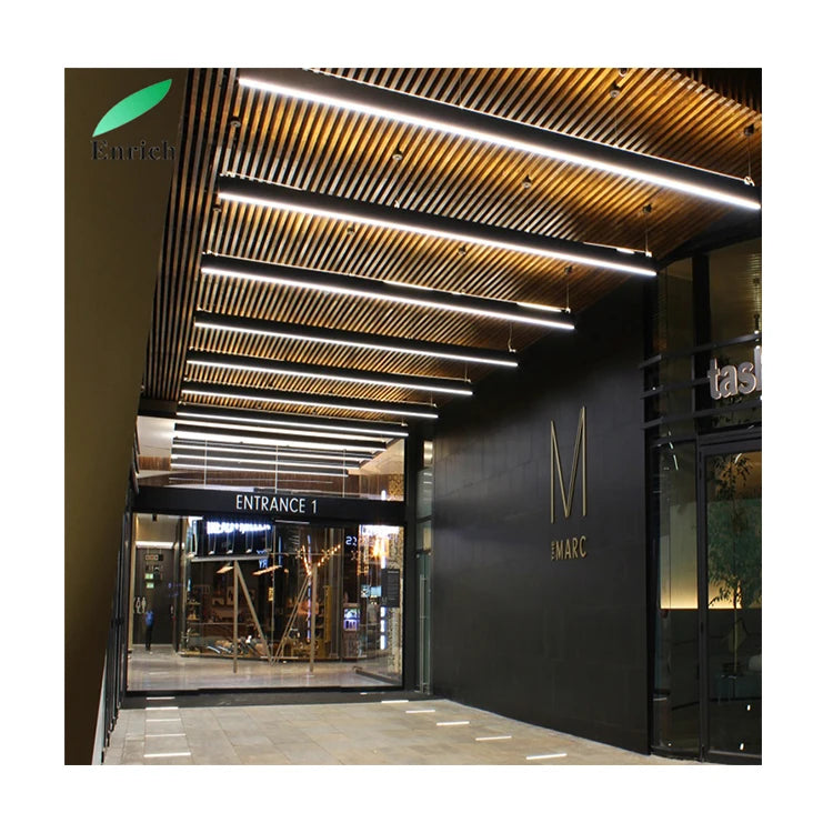 0-10V/Dali/Triac Dimmable Aluminum Profile Linear Light Suspending Linkable Hanging Led Linear Pendant Light