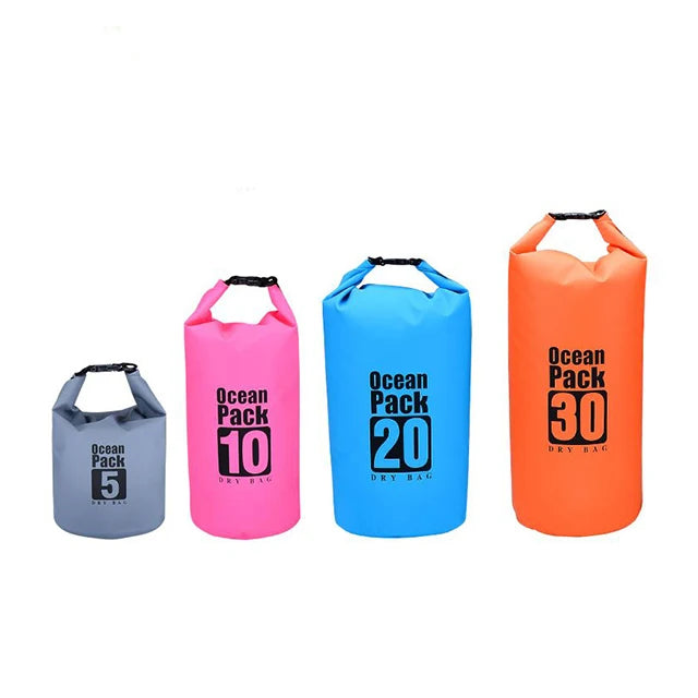 Pvc Hiking Travel Backpack Outdoor Foldable Roll Top Dry Bag Waterproof Backpack for Camping Swimming Boating