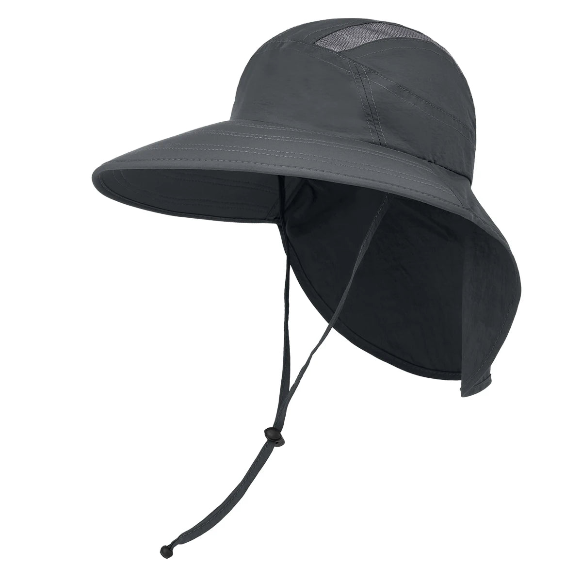 Outdoor Wide Brim UPF50+ Sun Hat With Neck Flap for Men Women Fishing Hiking Garden Work