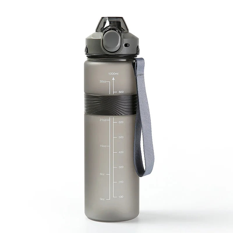 1000ML Hot Sell Creative Plastic Bottle PETG Large Capacity Portable Fitness Sports Kettle Summer Travel Cup With Marker