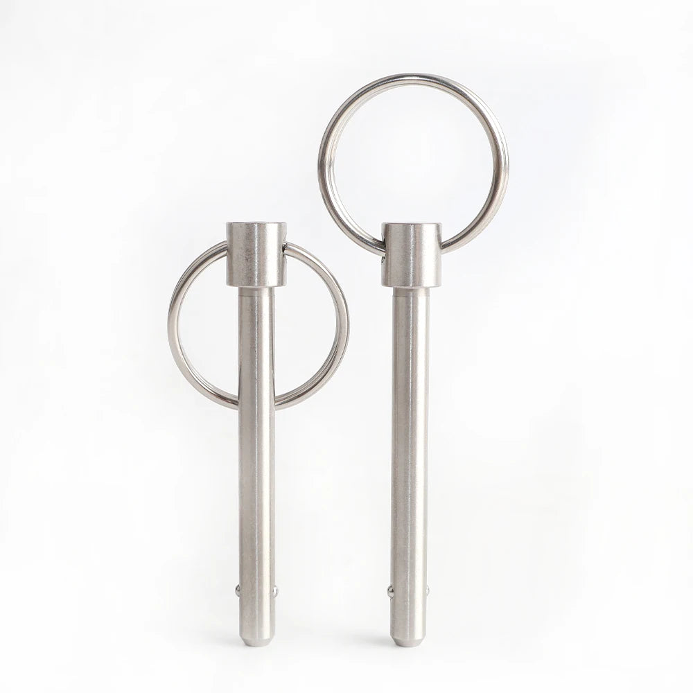 5mm Dia Stainless Steel Quick Release Ball Lock Pin with Ring Fasteners