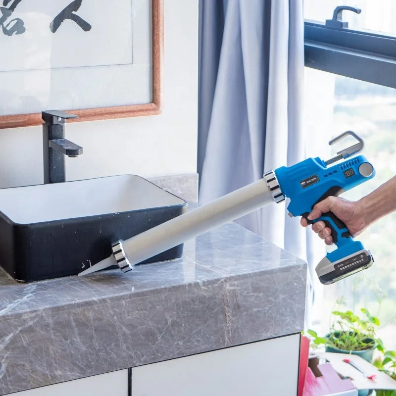 Factory Price Automatic Power Charging  Six Level Adjustable Double Type Lithium Electric Cordless Battery Caulking Gun