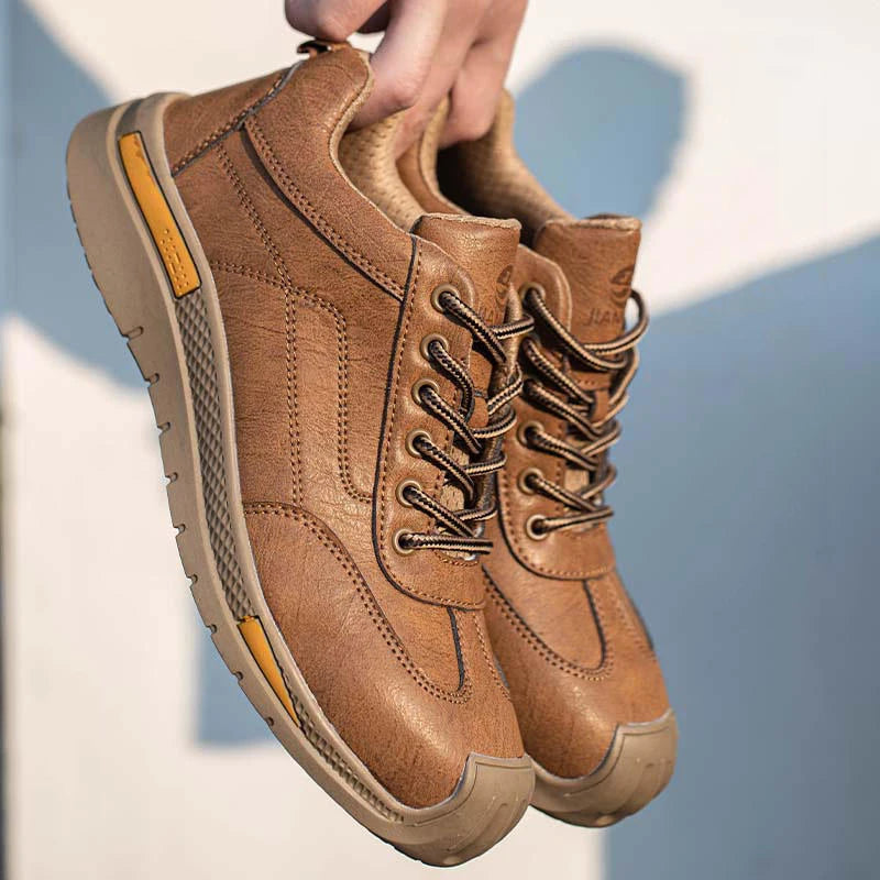 JIANKUN Unisex Men's Safety Shoes Fashionable Steel-Toed Anti-Smashing and Anti-Puncture Composite Insole Work Safety Shoes
