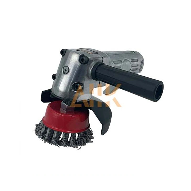 Angle Type Air Drill Pneumatic Derusting Brushes Chuck OEM Model IMPA 592071 11.8 LTR/SEC Air Consumption 9000 RPM No-Load Sp