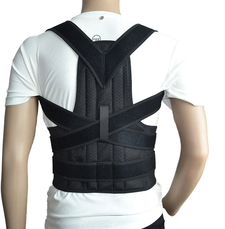 Wholesale Soft Unisex Upper Back Brace Trainer Shoulder Bandage Back Posture Corrector Adjustable Breathable Portable