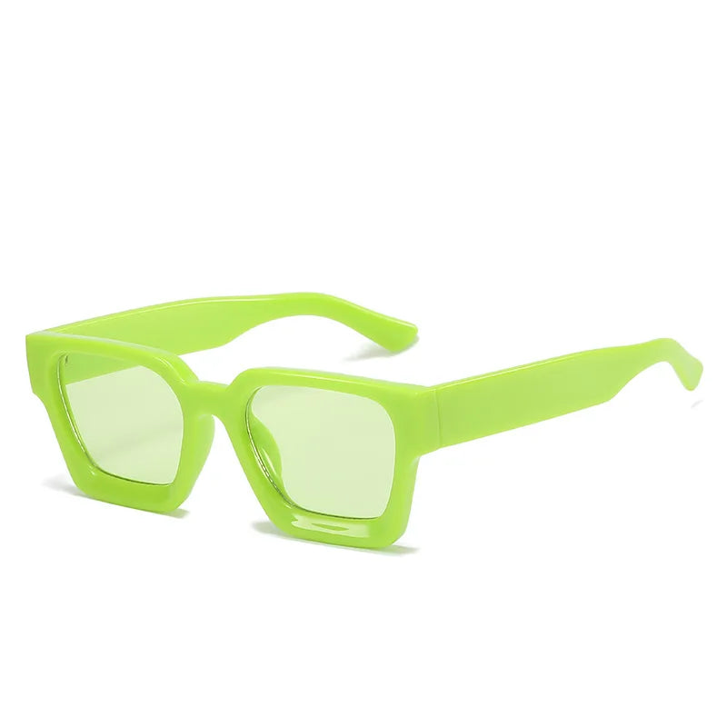 New Fashion Simple Thick Frame Sunglasses Trend Square Frame Glasses Women's Large Frame Sunglasses