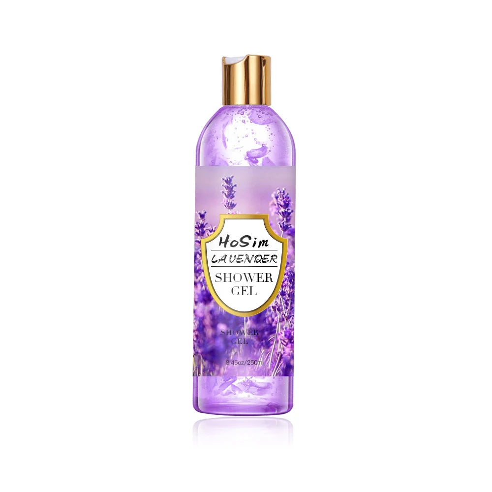Oem Private Label Luxury Lavender Natural Organic Liquid Bath Shower Gel Bathing Suites for Women Body Wash