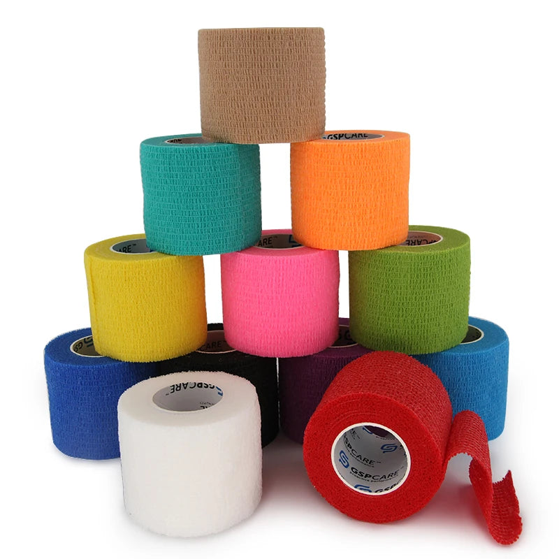 5cm*4.5m Non-Woven Latex Free Cohesive Bandage Wrap Joints Support Elastic Bandage Multicolor Bandage Cohesive