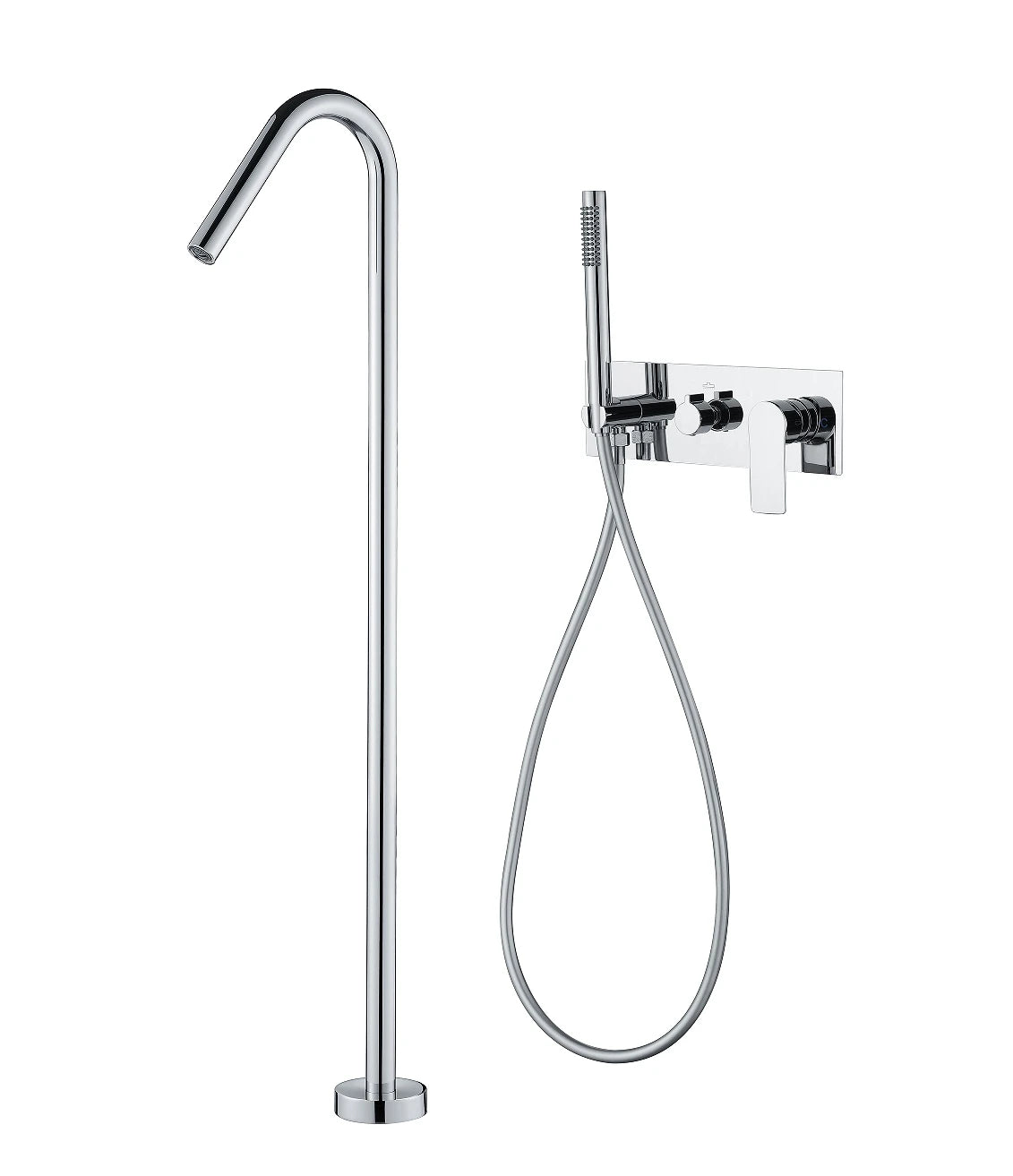 New Black Brass Floor Stand Faucets Wall Mounted Filler Bath Tub Mixer Tap Shower Freestanding Bathtub Faucet