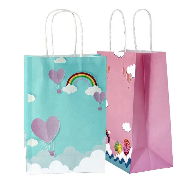 Wholesale Bio-degradable Recycled Kraft Paper Bags for Shopping Candle & Craft Use with Custom Printing