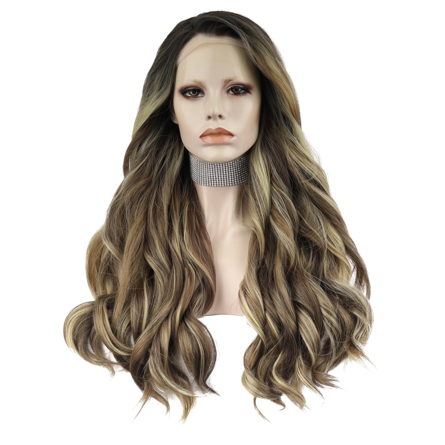 Celebrity Wig  New Designed Dyed Natural Color Daily Life Wearing Futura Henlon Fiber Synthetic Lace Front Wigs