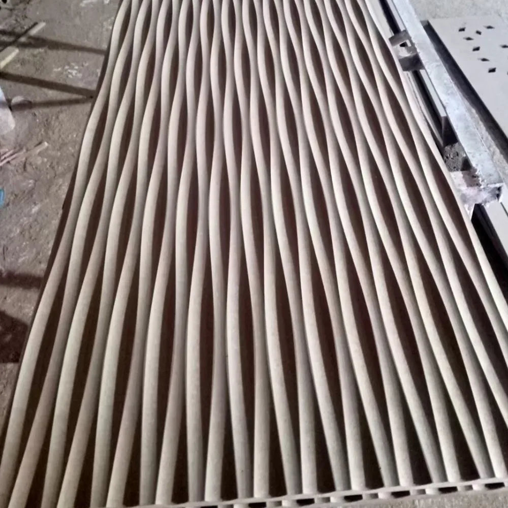 3d Waved MDF Wall Decorations InteriorTop Sponsor Listing Wall Decorative Cheap  Wall Panel Modern Design 3D Wave