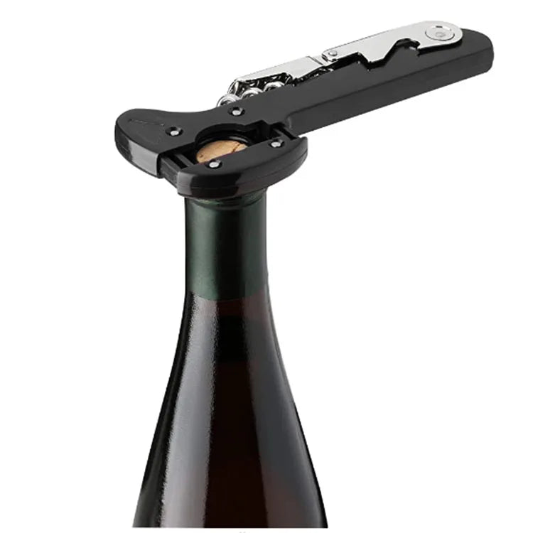 Custom Laguiole Burgundy Keychain Wine Opener Corkscrew Eco-Friendly A3 Coated ABS Handle Tinfoil Scaler Satin Finish Custom