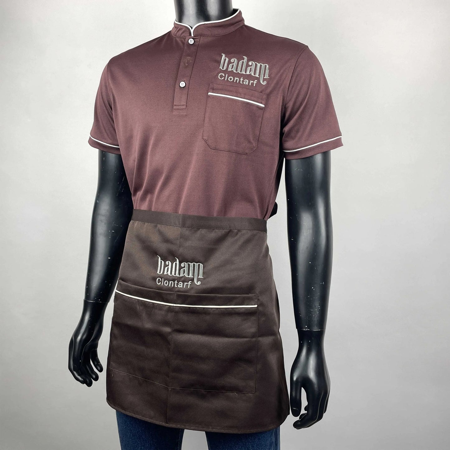 Factory Cheap Price Waiter Uniform Restaurant Hotel Kitchen Chef Cafe Bar T-Shirt Uniform 100% Microfiber Unisex Polo Shirts