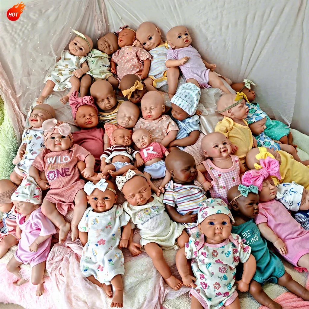 Wholesale Price Different Expression Full Silicone Reborn Baby Doll 1:1 Simulation for Child Gifts Artist Sculpture Customize