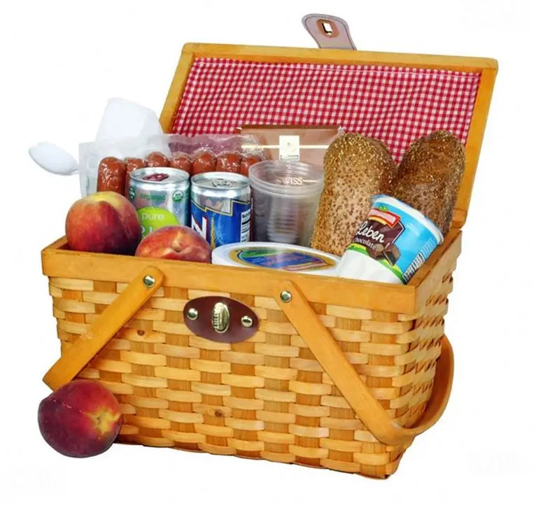 Bakets Pinic Picnic Basket Para 4 2 Canasta Cesta Picinica De Picnik Picknick Hamper Ratan Mimbre Cestas Bakset Basket Baskut