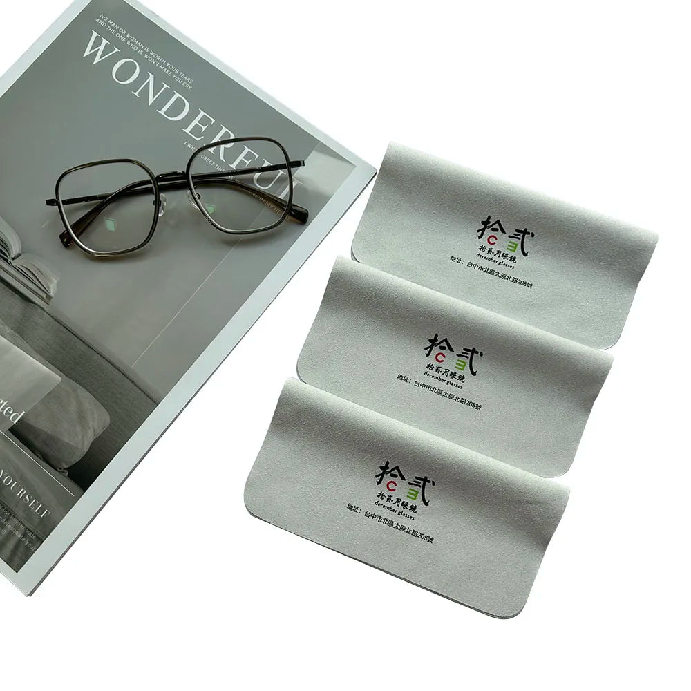 Wholesale High Quality Custom logo Glasses Cloth logo Lens Polishing  Cloth