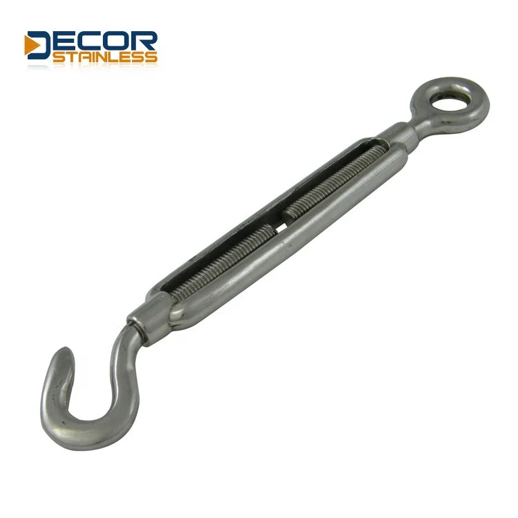 First Class Quality Hardware Products Stainless Steel Good Welding Performance Open Body Turnbuckle Hook/Eye