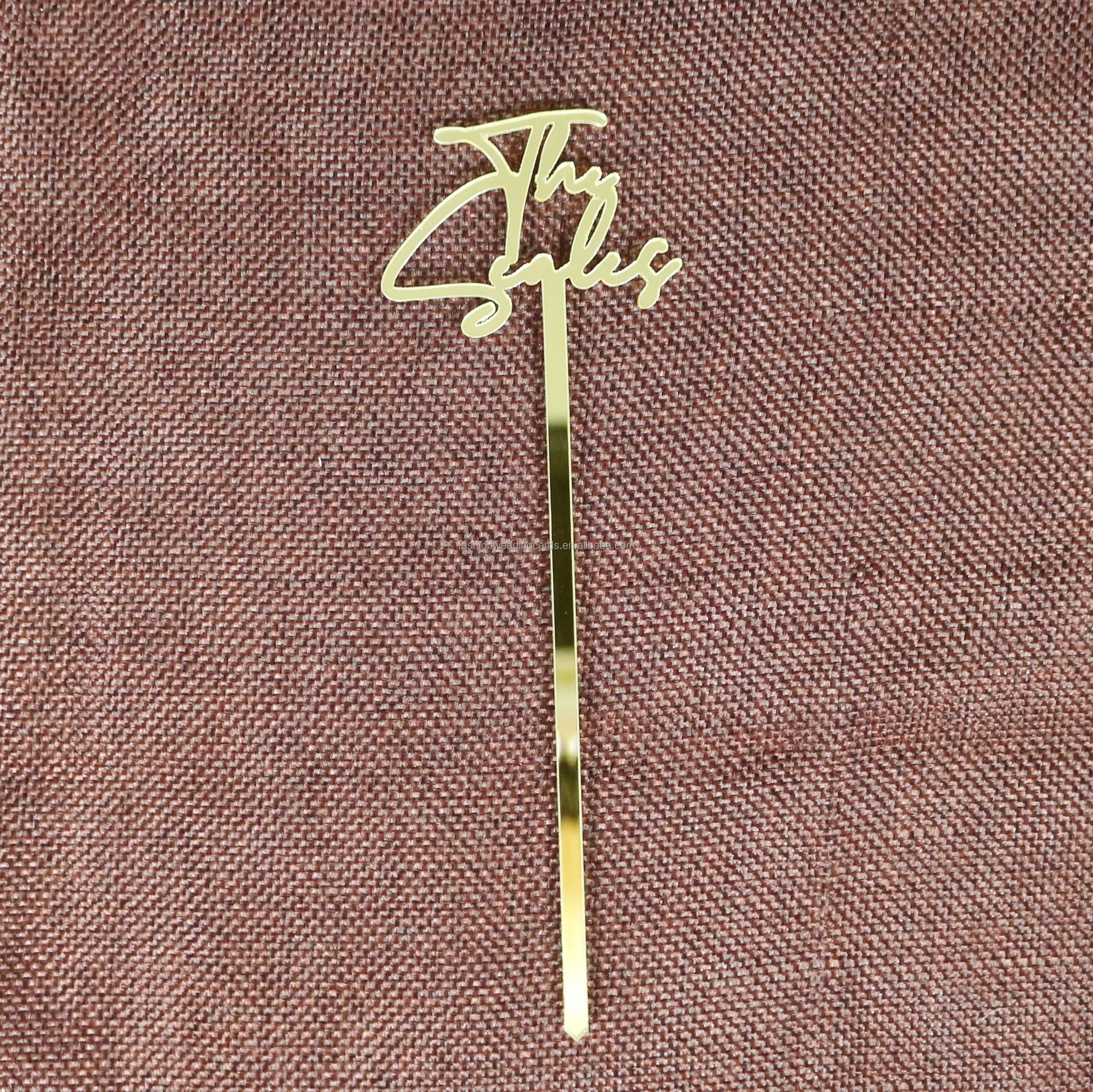 Customized Gold Silver Rose Gold Black White Frosted Clear Acrylic Drink Stirrers With Customized Laser Cut Logo