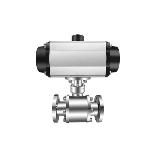 GUQ Vacuum Stainless Steel Pneumatic Flange Type Ball Valve