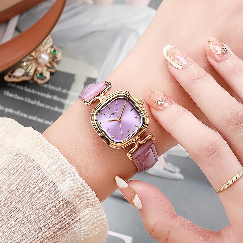 Luxury Women Square Watch Stainless Steel Quartz Ladies Watches Gift Ladies Quartz Wrist Watch Female Clock