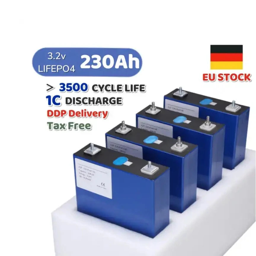 Beiersite LF280K 3.2V 230Ah LiFePo4 Solid State Batteries Brand New 10000 Cycles 5 Year Warranty Solar Energy 0.25m 6kg