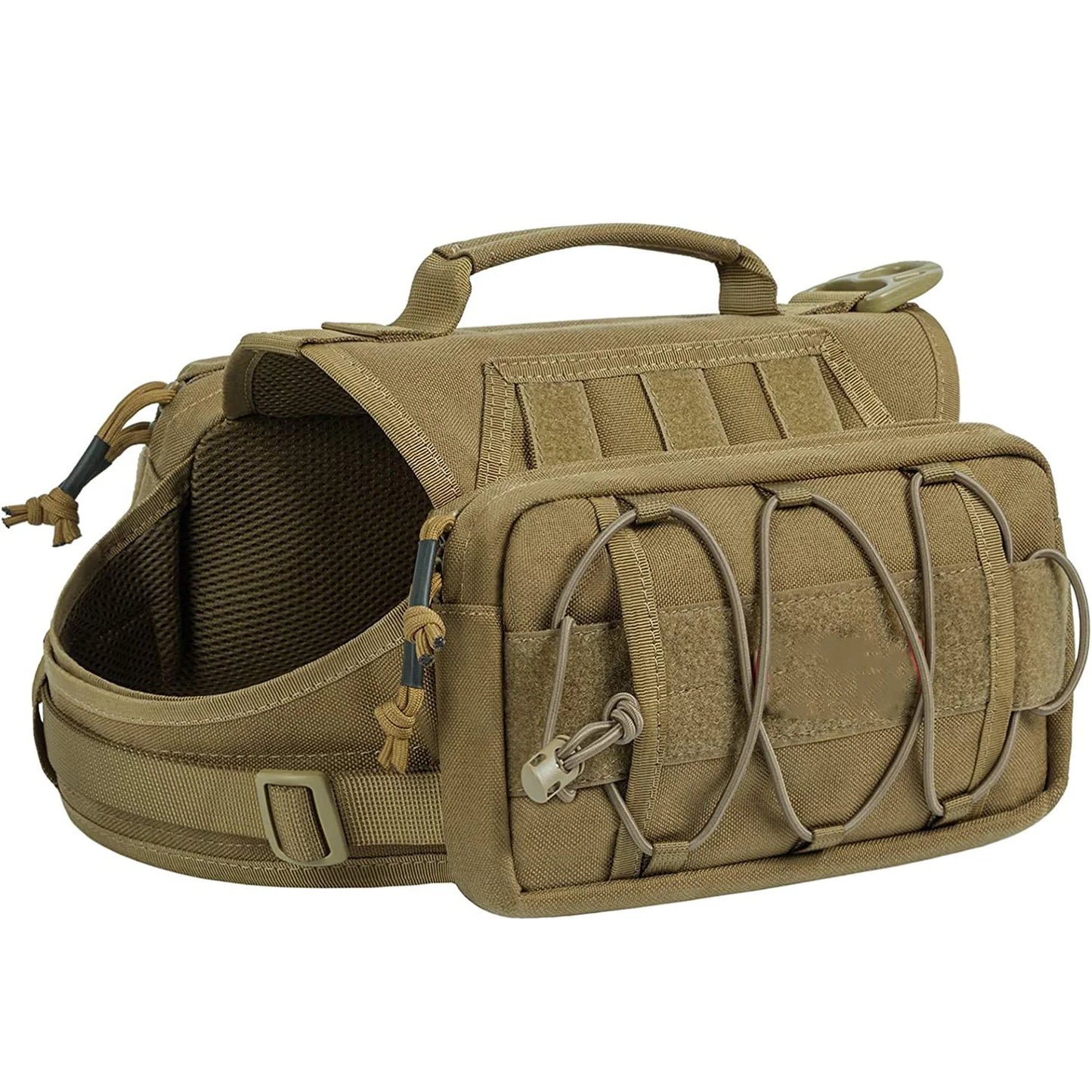 Kangdarpet Oxford Pet Backpack with Side Pockets | Waterproof Outdoor Dog Carrier for Medium to Large Dogs | Pet Travel Bag