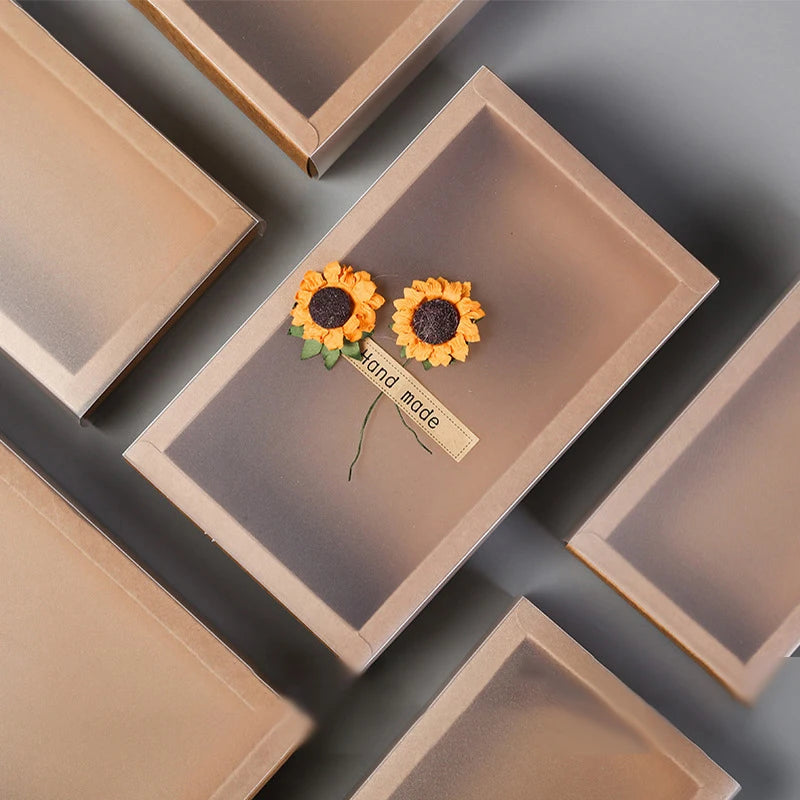 Free Sample Customized Kraft Paper Boxes Recycled Sock Paper Box Packaging Prime Branded Packing Gift Sliding Drawer Box