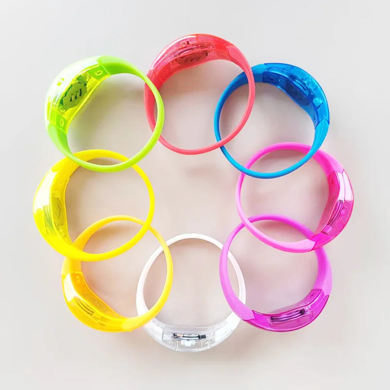 Sound Activated LED Bracelet for Events & Parties New Gadget Flashing Light for Graduation Ramadan Thanksgiving Valentine's D