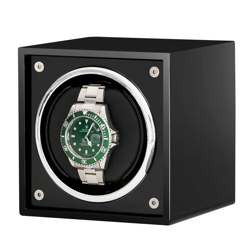 Wholesale Twing-pak High Quality Automatic Watch Winder Single Watch Breathable Dustproof Square Wooden Display Box Model 880