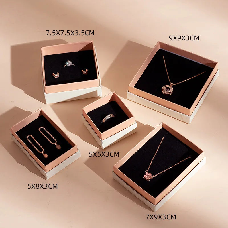 Custom Logo Jewellery Box Packaging Cajas Para Joyas Packaging for Jewelry Paper Cardboard Jewelry Box