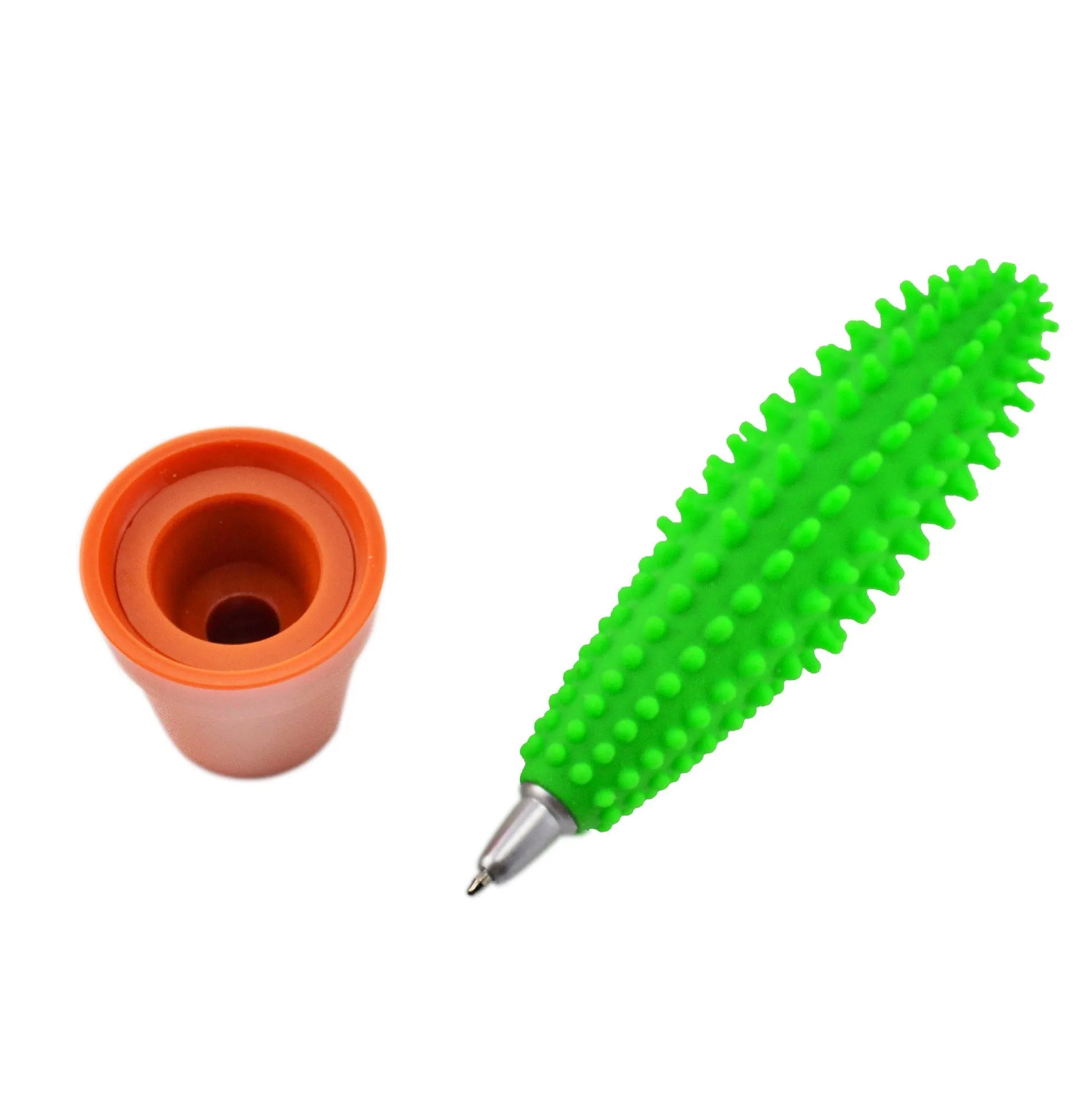 NEW Creative Plant Shaped Soft Rubber Cactus Neutral Pen for Learning Office Stationery Black Signature Pen Manufacturer Whol
