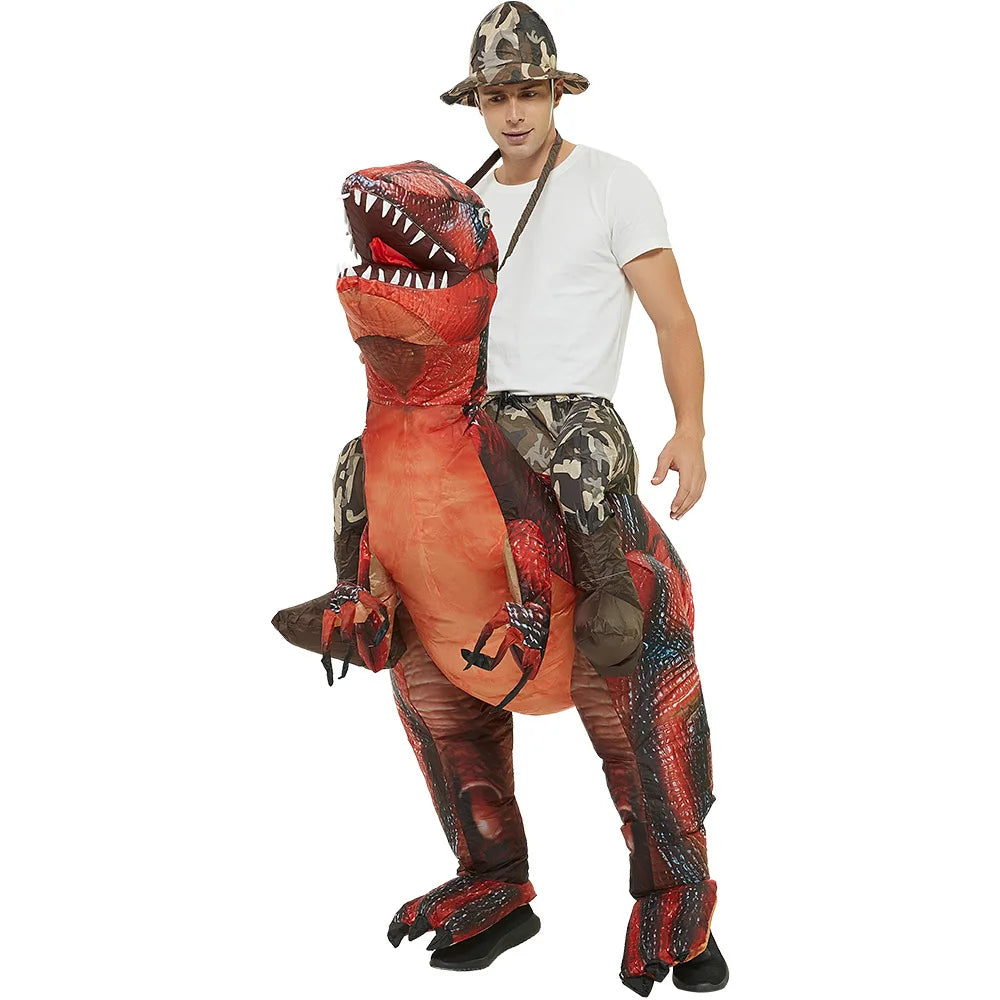 Adult Size 150cm-190cm Dinosaur Costume Suit Adult Inflatable Moving Dinosaur Party Costume in Stock