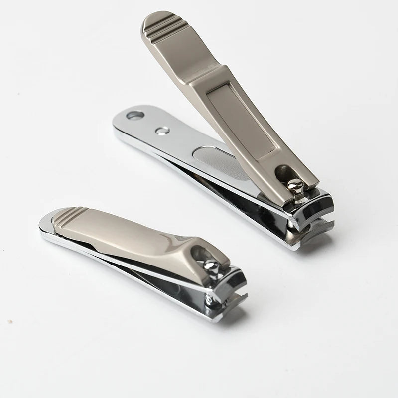 High-quality Nail Cutter Carbon Steel Black  Small Portable Finger Nail Clipper With File