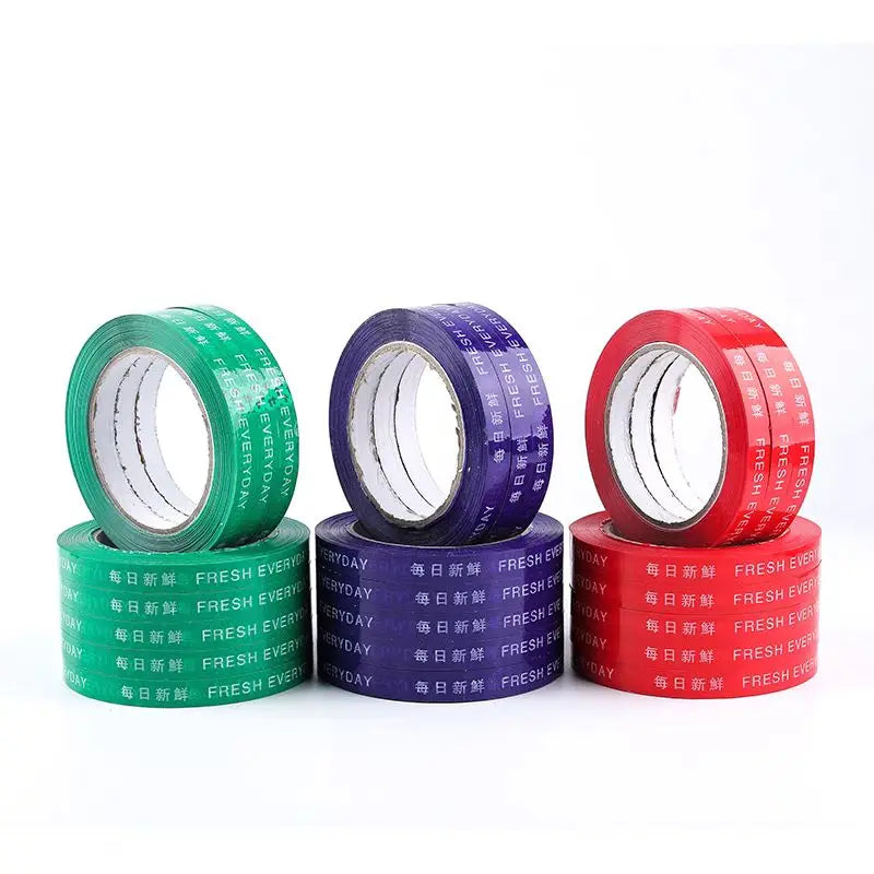 Low Price Fresh Price Supermarket Strapping Tape Fruit Food Vegetable Bunding Bopp Packaging Tape
