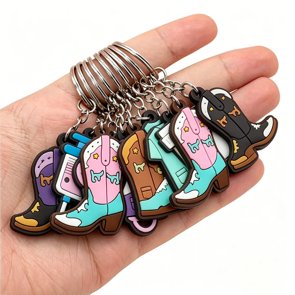 Customizable Plastic Key Chain Cheap Custom Clean Logo Cute Rubber Soft Pvc Keychain for Gifts