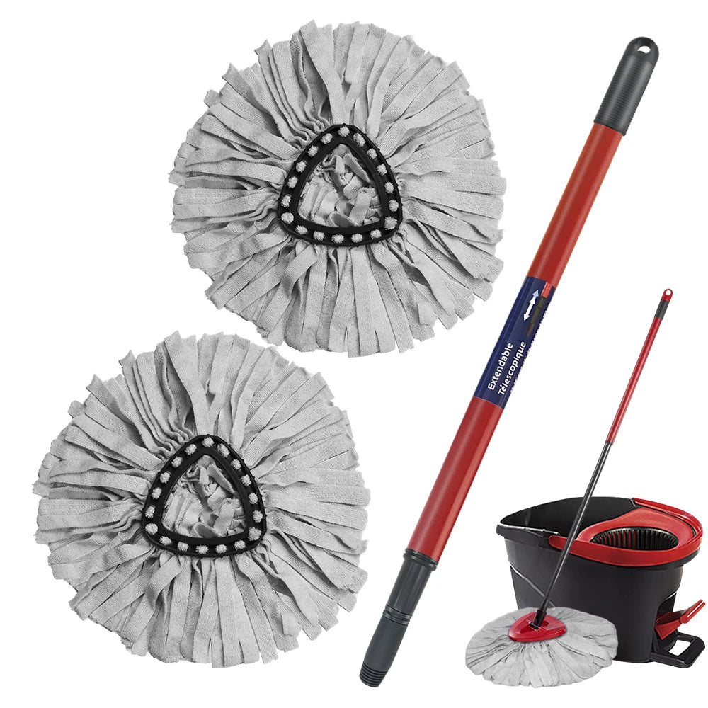 Industrial Household Indoor Floor Cleaning Mop Cotton Dust Mop Flat Mop and Bucket Set Factory Supply Low Price