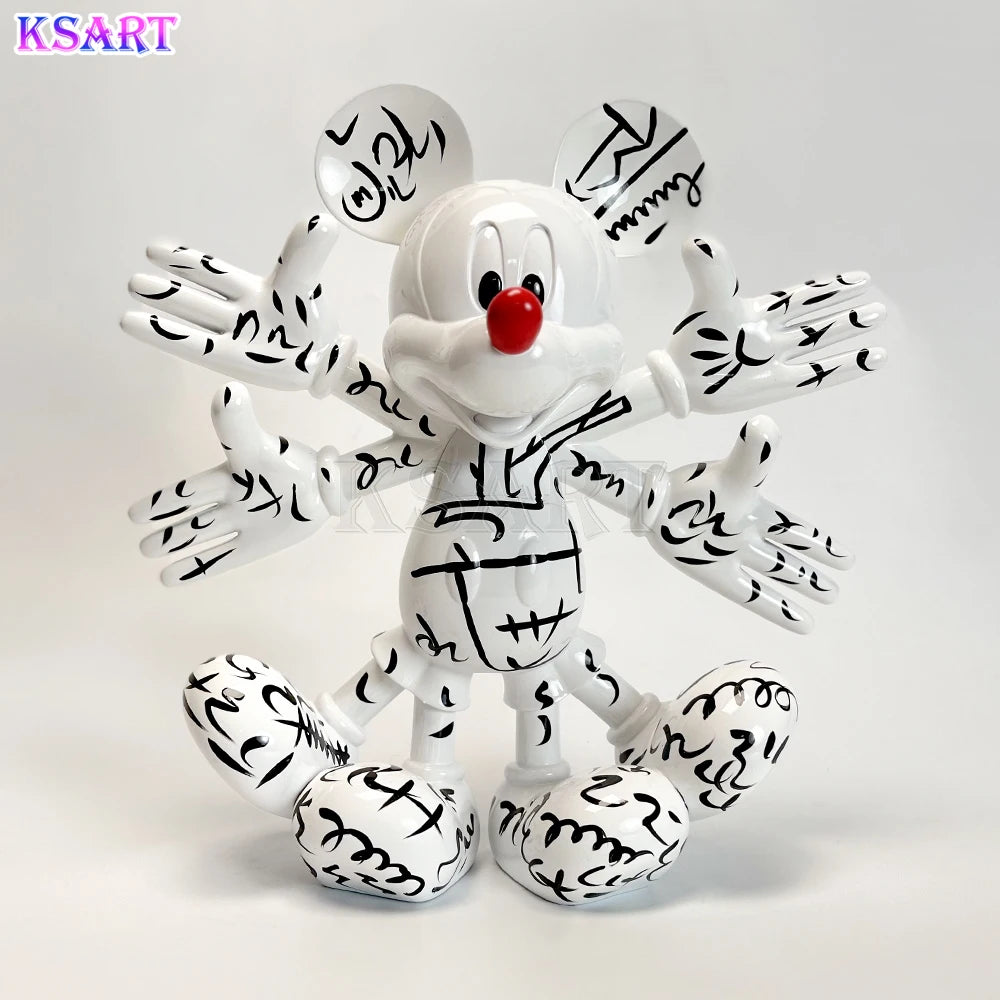 Popular Resin Interior Home Decor Multi-hand Resin Mickey Statue Crafts Office Home Store Decor