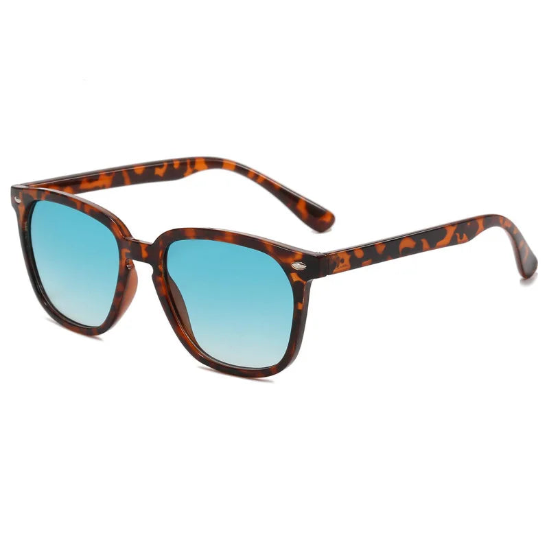 2024  Mirrored Outdoor Sports Cycling Sunglasses Glasses Blackout Leopard Print Hiphop Sunglasses