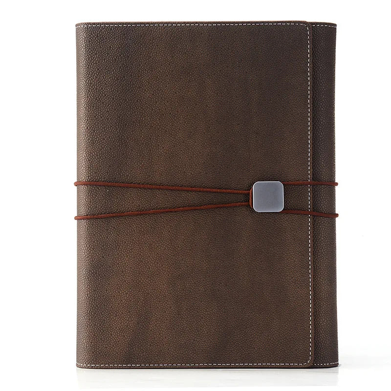 Personalised Business Gift New Design Pu Leather Material Custom Hardcover Leather Binding Elastic Strap Notebook for Boys