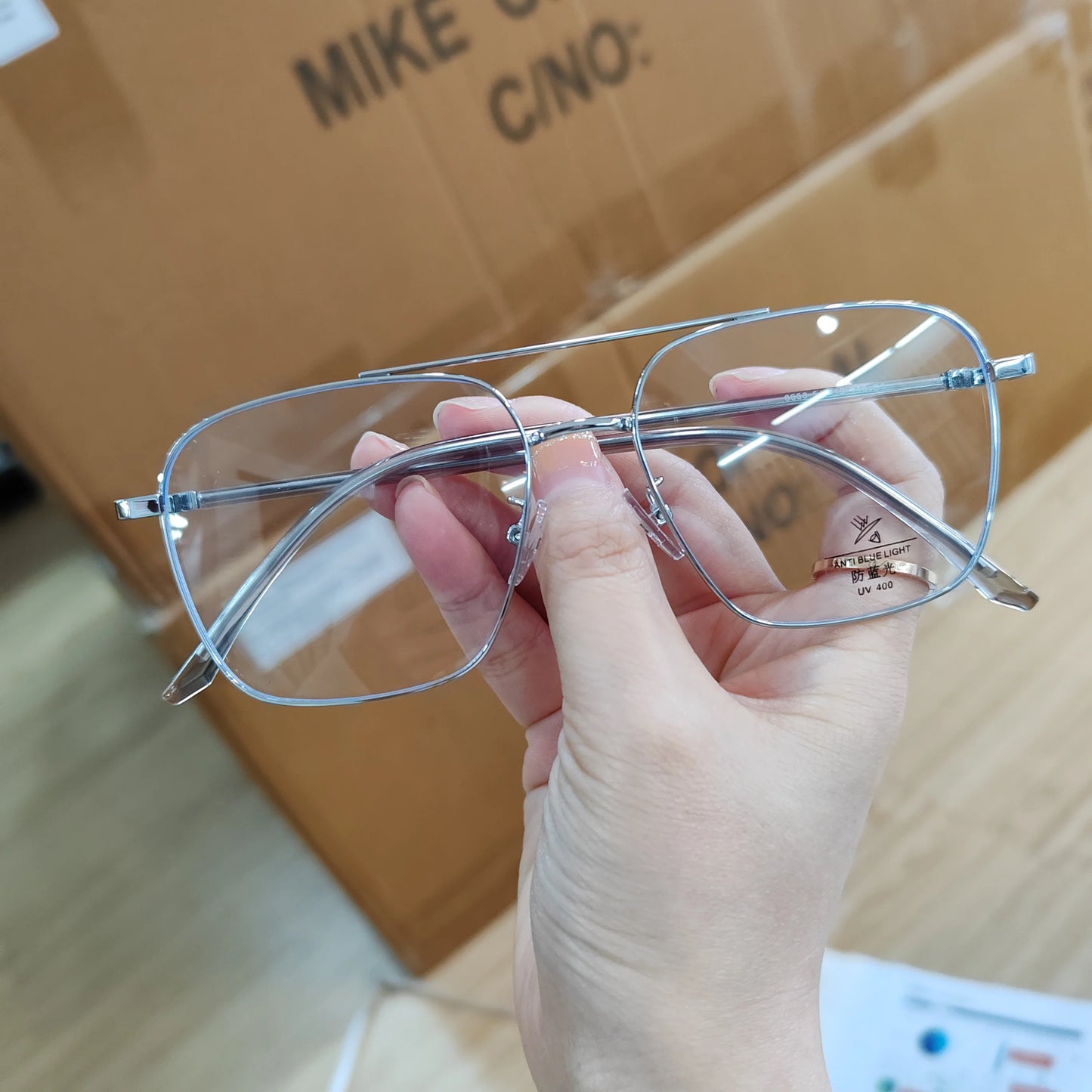 8658 Metal Double Bridge Classic Fashion Luxury Eyeglasses Frames Anti Blue Light Glasses Optical Frames 2026