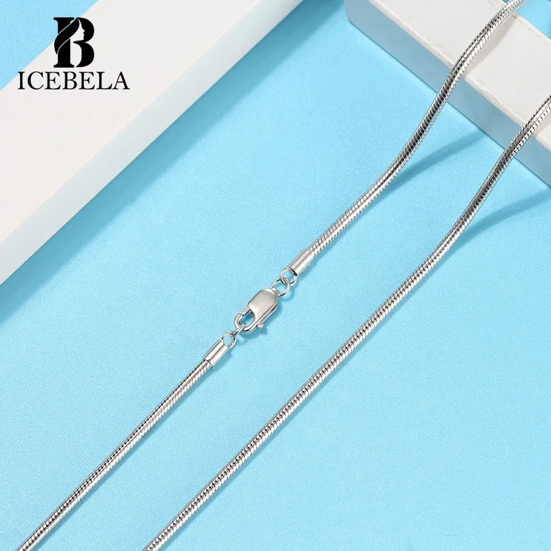 S925 Sterling Silver Teen Boys Girls Snake Chains for Jewelry Making 1.0mm Snake Chain Necklace for  Men and Women