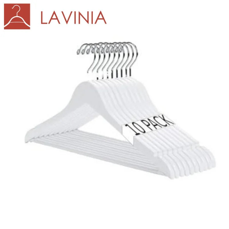 Lavinia Wholesale White Hanger Non-slip Adult Children Splint Black Hangers Plastics Clothes Hanger Hanger Manufacturer
