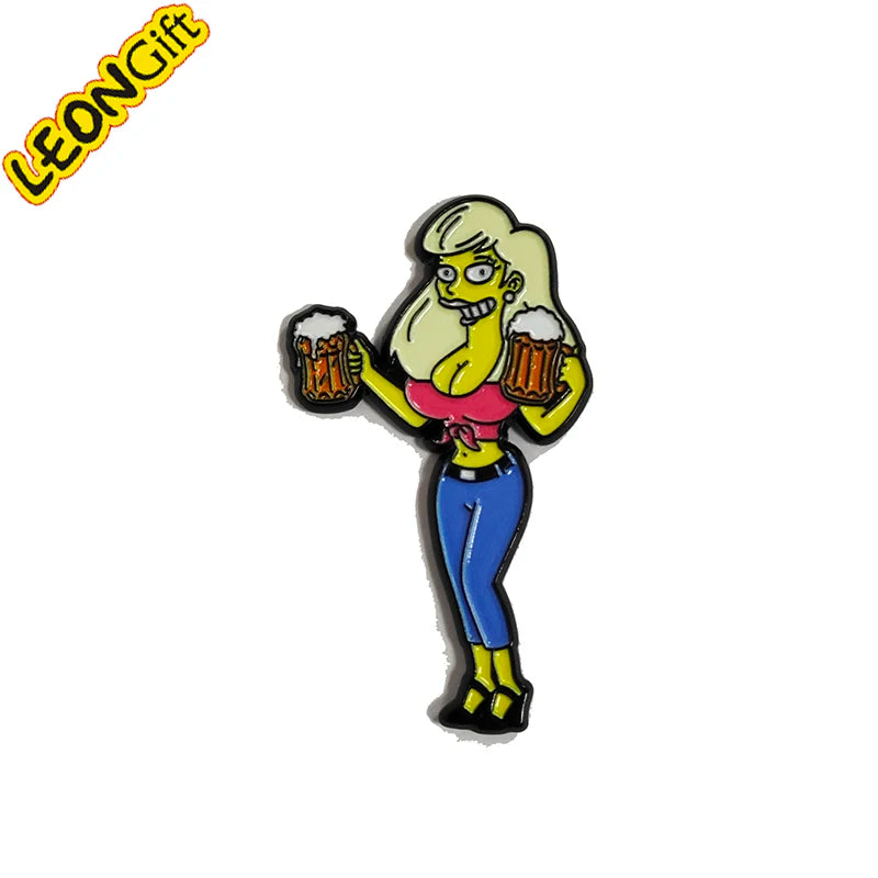 Custom Soft Enamel Anime Design Metal Lapel Pin with UV Printing for Fans of Metal Crafts