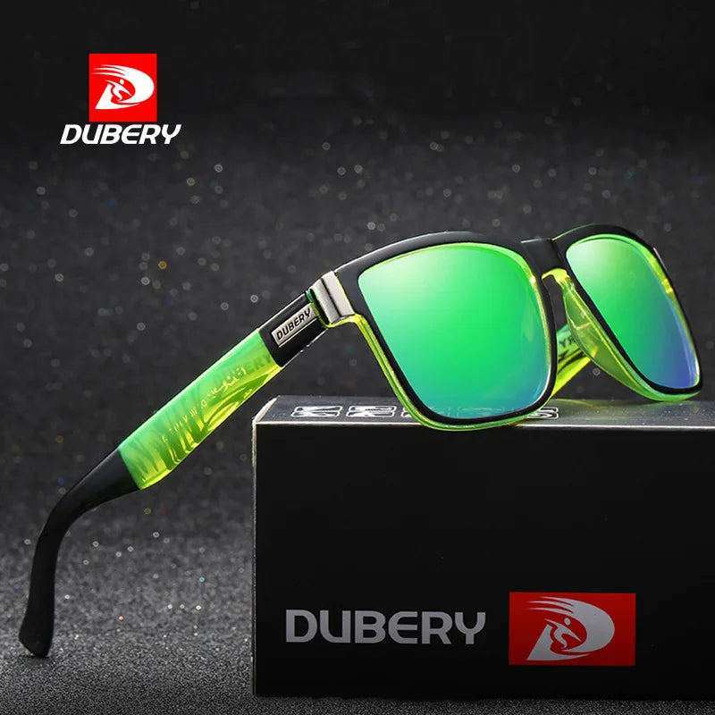DUBERY Polarized Sunglasses Brand Design Men Driver Shades Male Vintage Sun Glasses Men Square Mirror Summer UV400 Oculos D51