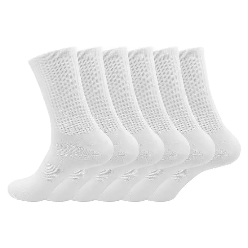 Wholesale OEM Plain White Ribbed Crew Ankle Short Socks Women Mens High Quality Cotton Sports Custom Socks Logo
