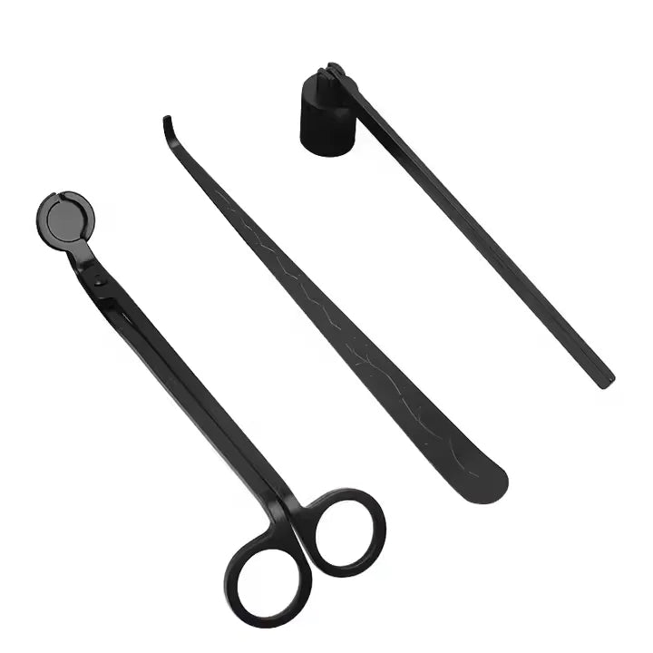 Wholesale Factory Direct 3 in 1 Candle Wick Trimmer Dipper Candle Snuffer Candle Accessories Scissors Set