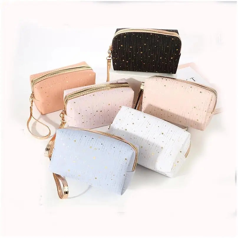 Factory Direct Supply Travel Tote Bags Canvas Sublimation Men Custom PU Black Neoprene Cosmetic Bag